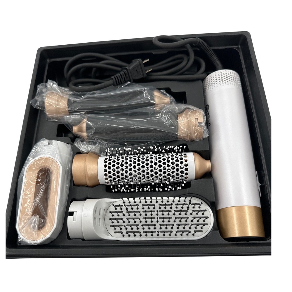 NoraStyler New York Multistyler 5 in 1 Hairstyler Pro Gold Hair Curler Wand - Picture 2 of 4